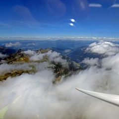 Flugwegposition um 11:38:33: Aufgenommen in der Nähe von Gemeinde Untertauern, Österreich in 3157 Meter